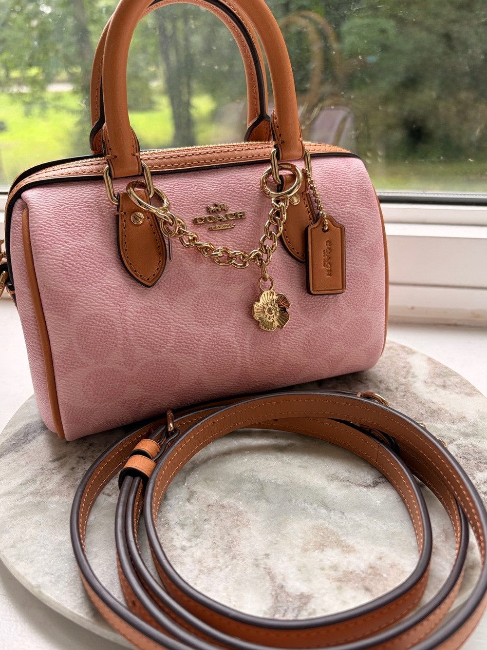 Coach Powder Pink Mini Rowan